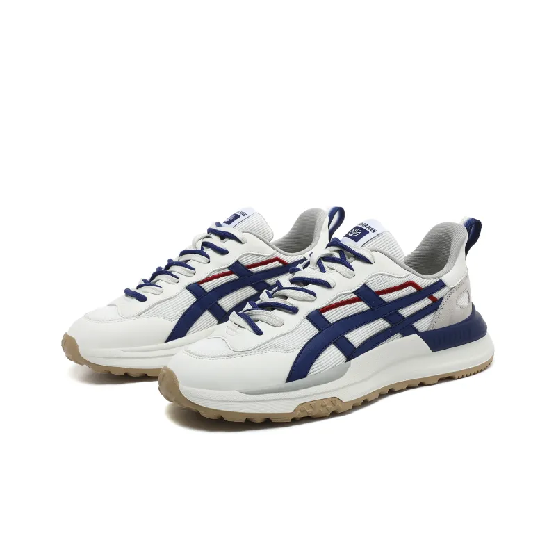 CEDAR HAN Casual Shoes Unisex Low Top White/Red/Blue/Gray-2