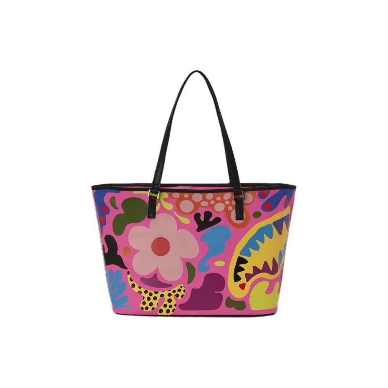 SPRAYGROUND Cotton Tote Bag Shopping Bag Handbag Shoulder Bag Women's Pink-3
