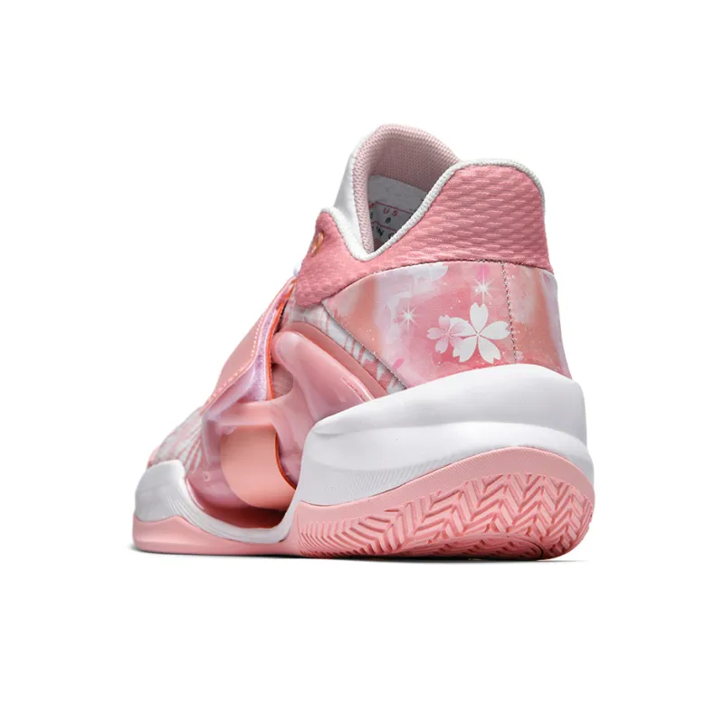 Animal Claws Slip Resistant Shock Absorbers Mid Top Basketball Shoes Unisex Pink-4