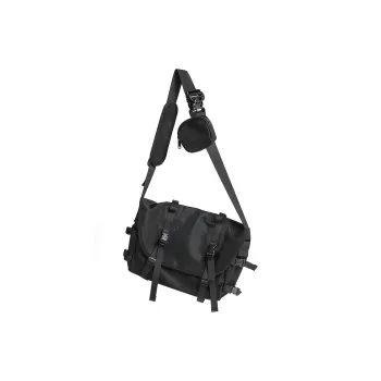 DOSRFINI Oxford Shoulder Bag Crossbody Bag Regular Men's Black