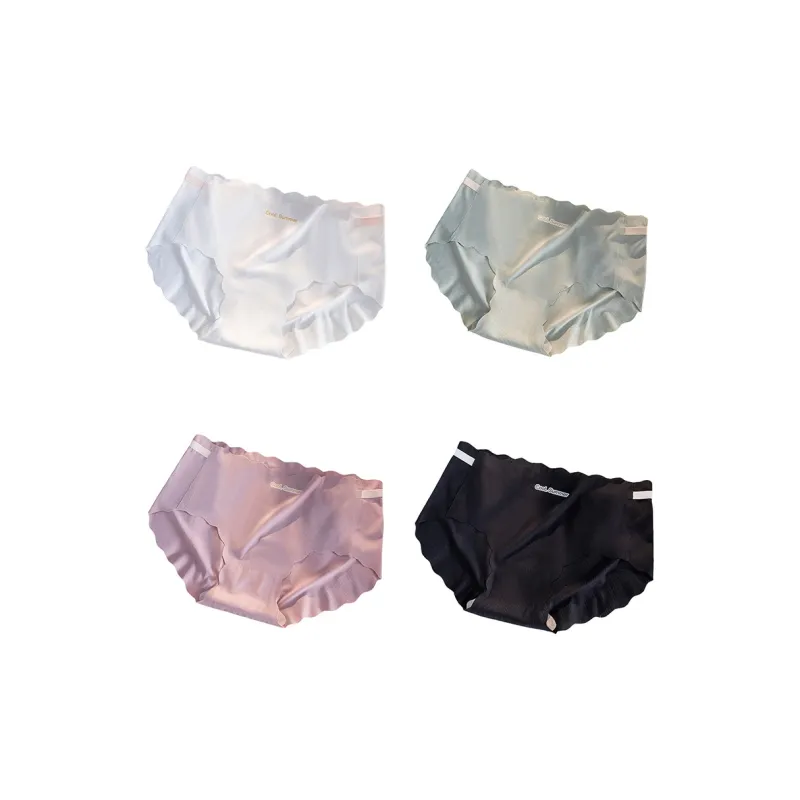 Flowers In Water Underpants Women's 4 Pack-11