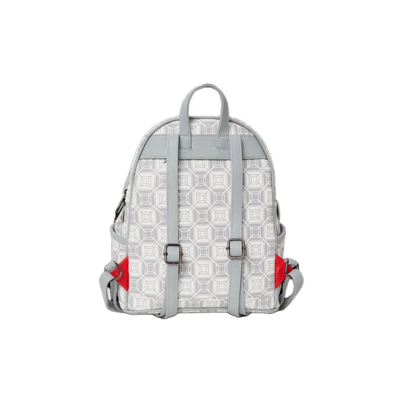 SPRAYGROUND Ai SANDFLOWER Collaboration Artificial Leather Backpack Unisex Gray-2