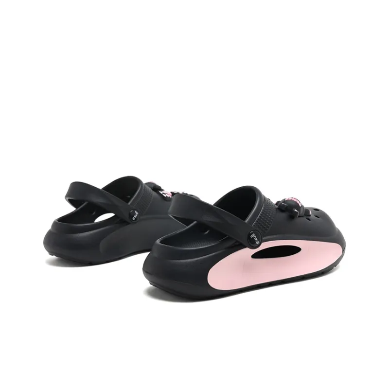 EXULL Q Clogs Women's Black Pink-4