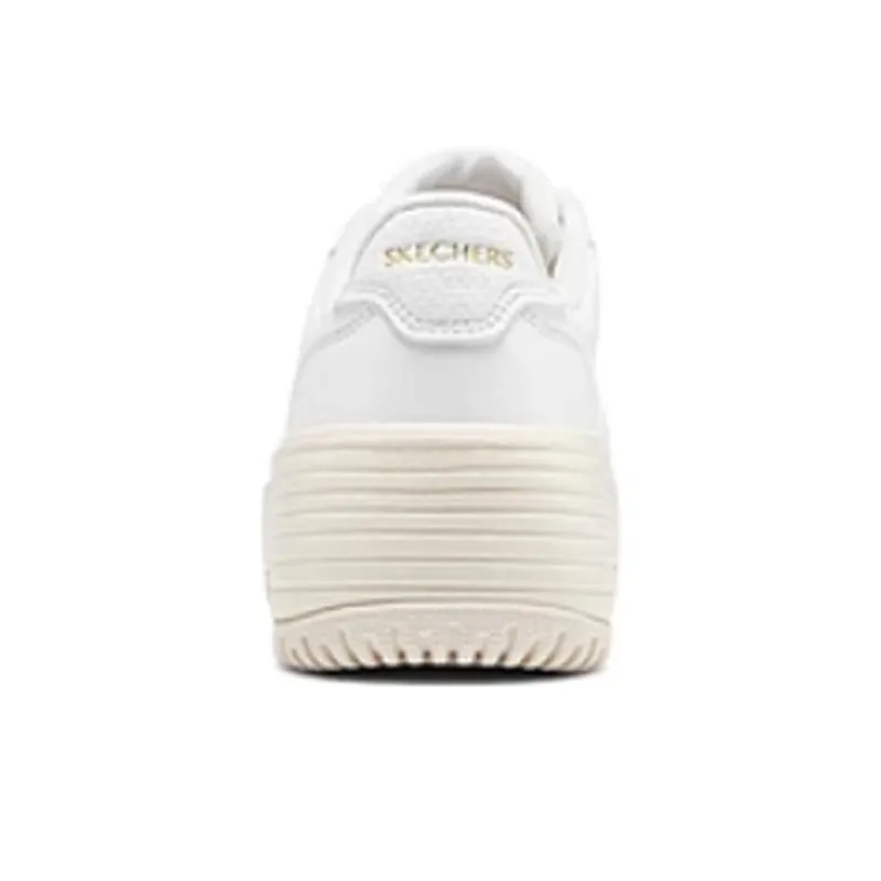 Skechers Court Classics Cushioning Breathable Support Low Top Skateboard Shoes Women's White Beige-3