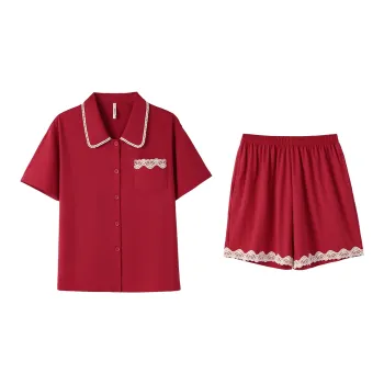 Aannsfam Pajama Set Women's Second Burgundy