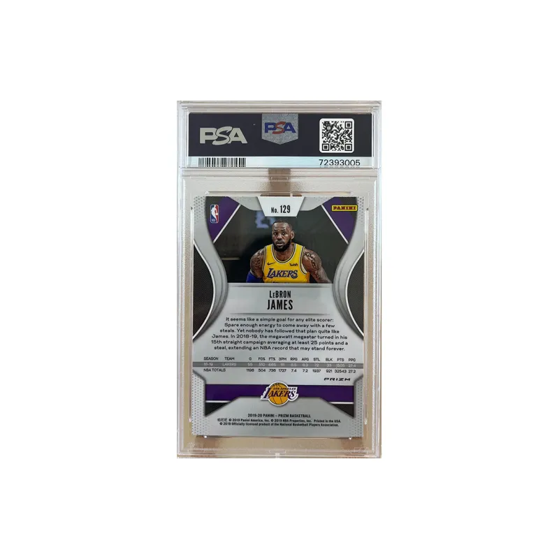 PANINI LeBron James 2019 PANINI Prizm Ruby Wave #129 PSA Or Bgs Graded-1