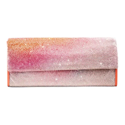 BENEDETTA BRUZZICHES Aluminum Mesh One Shoulder Crossbody Clutches Women's Paris Pink
