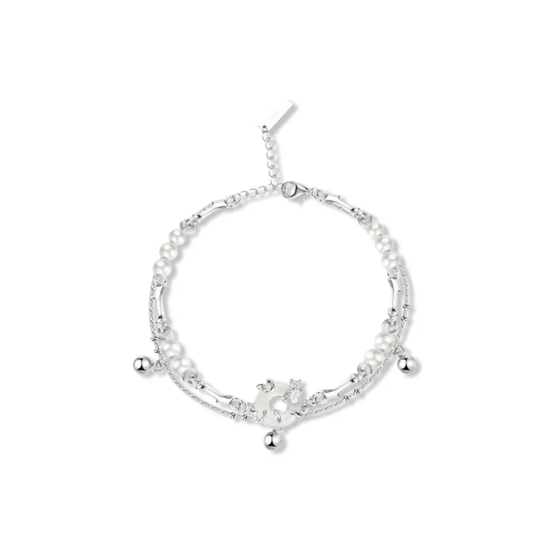 CANHUI Colored Glaze Peace Buckle Bracelet Unisex-0