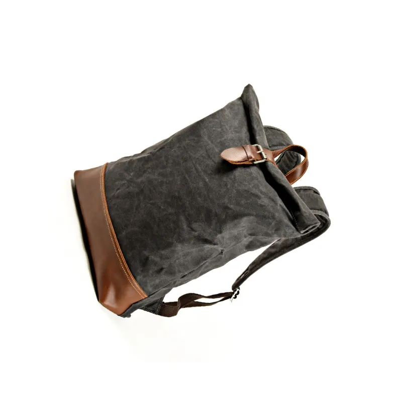 PULUWIRR Cowhide Patchwork Canvas Water Resistant Durable Wear Resistant Travel Bag Regular Unisex-4