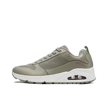 Skechers Uno Cushioning Breathable Supportive Rebound Low-Top Air Cushion Casual Running Shoes Men's Gray