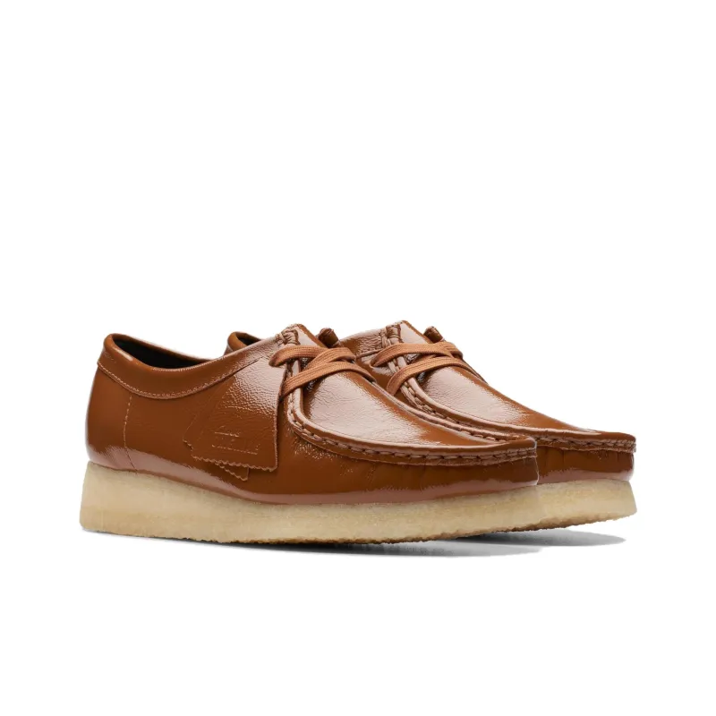 Clarks Originals Wallabee Dusk Brown Patent Leather Women's-2