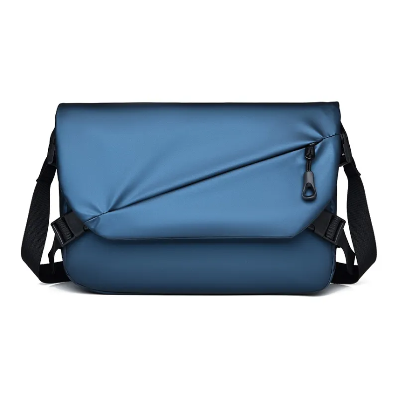 Venerable Brahma Abrasion Resistant Material Shoulder Bag, Crossbody Bag Men's Black/Gray/Blue-14