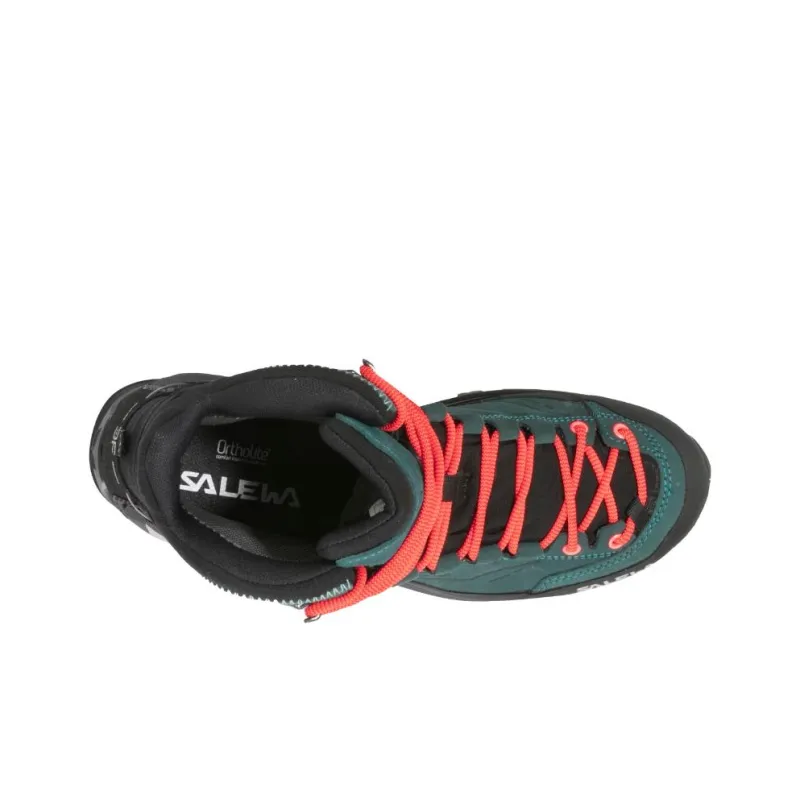 SALEWA GORE-TEX Anti-Slip And Wear-Resistant Water-Resistant Mid-Top Trekking Shoes Women's Blue-2