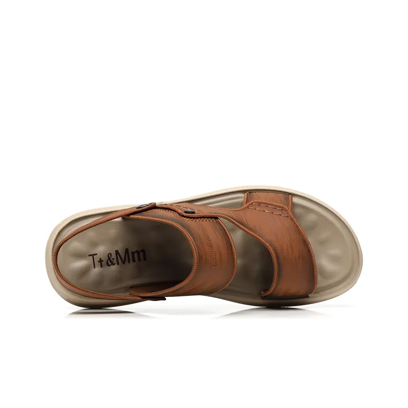 TT&MM Beach Sandals Men Black-12