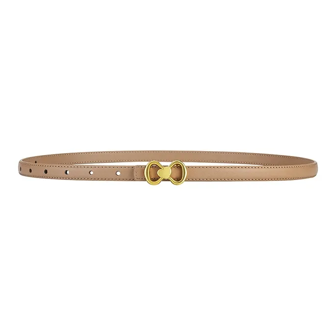 CARTELO Cow Split Leather Belts Women's Width 1.5CM-2