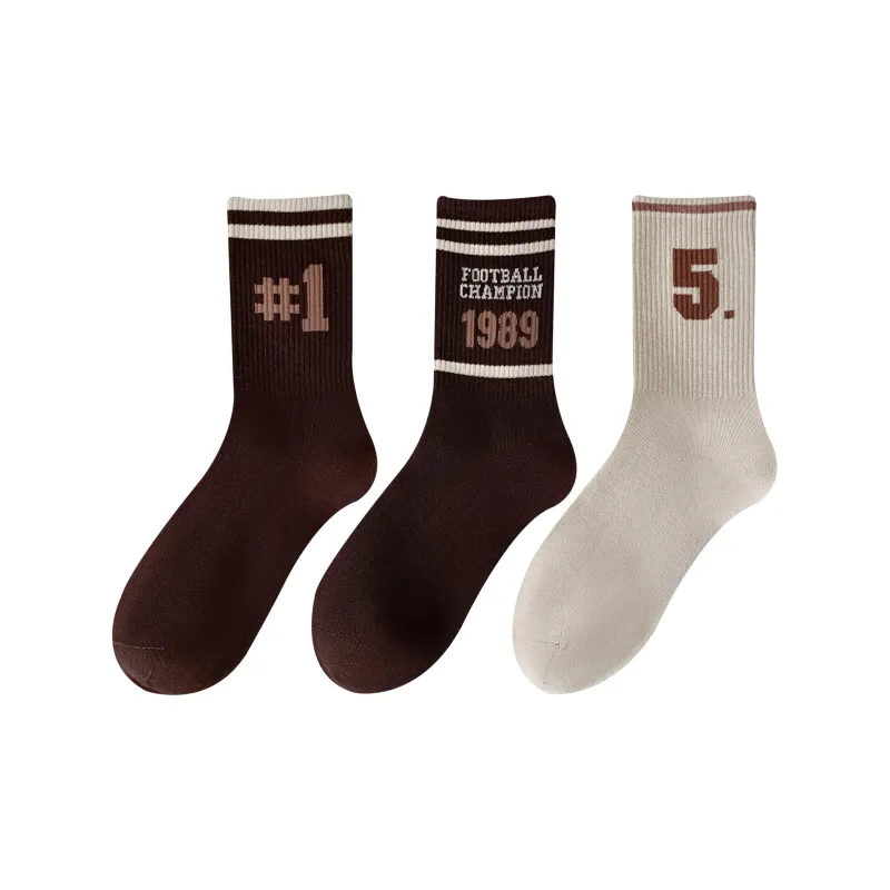 XXLLG Mid Calf Socks Women's 3 Pack-8