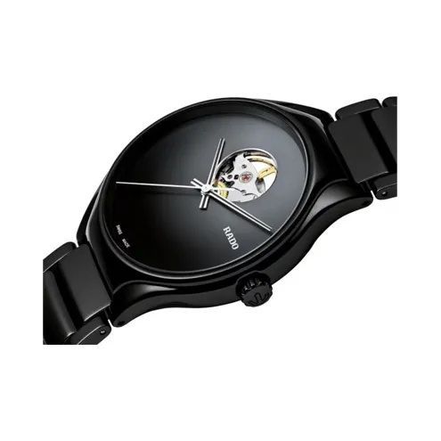 RADO Realme Collection Automatic Mechanical Movement Unisex Watch 40mm Black Dial Ceramic Watch Case Ceramic Strap-1