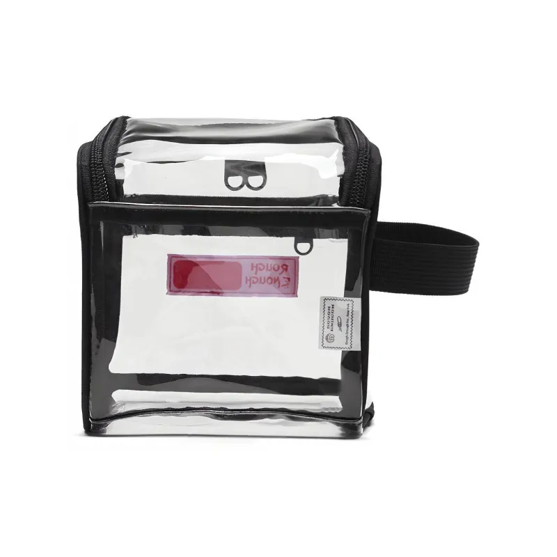 Rough Enough PVC Handbag Storage Bag, Small Square Bag, Makeup Bag, Toiletry Bag Mini Unisex Transparent-2