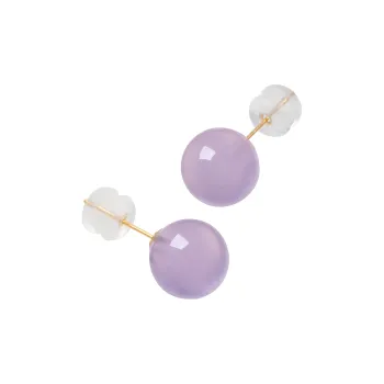 Princess Cui Chalcedony Stud Earrings Women's