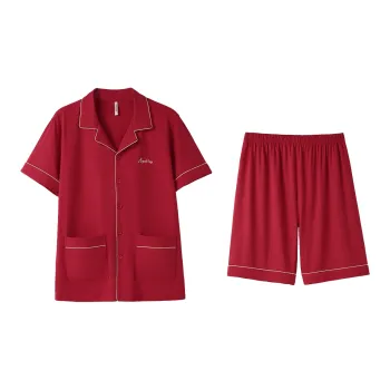 Aannsfam Pajama Set Men's Second Burgundy