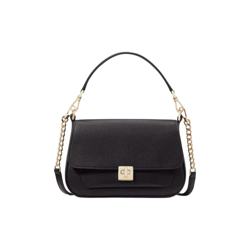 Kate Spade Grain Leather Handbag, Shoulder Bag, Crossbody Bag Women's Black-0