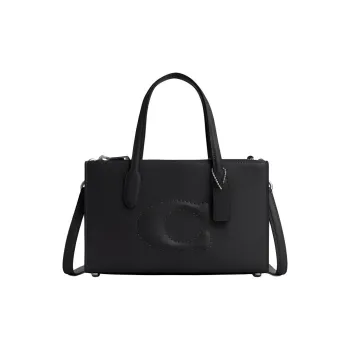 COACH Premium Calfskin Shoulder Bag Crossbody Bag Handbag Medium Size Women's Black