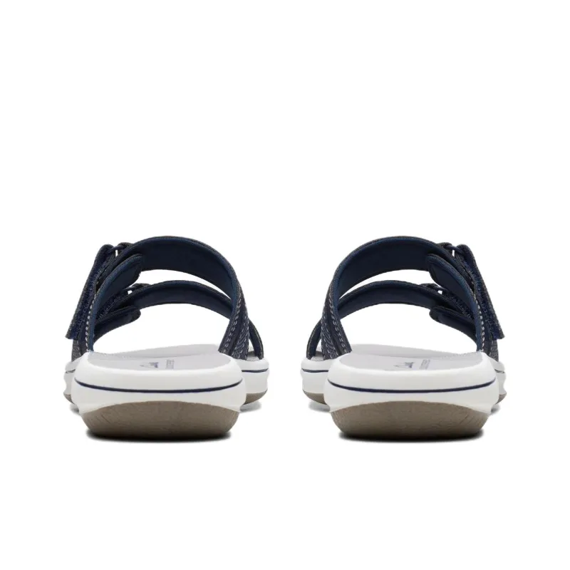 Clarks Foam Sole Slide Slippers Women's Marine Blue-3