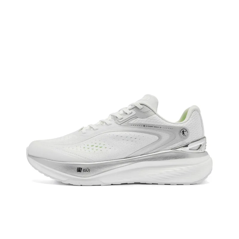 QIAODAN Shadow 1.0 Running Shoes Men Low Top Jordan White/Silver-0