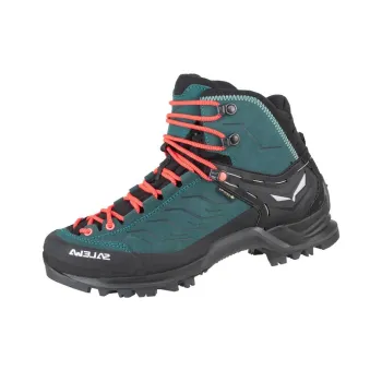 SALEWA GORE-TEX Anti-Slip And Wear-Resistant Water-Resistant Mid-Top Trekking Shoes Women's Blue