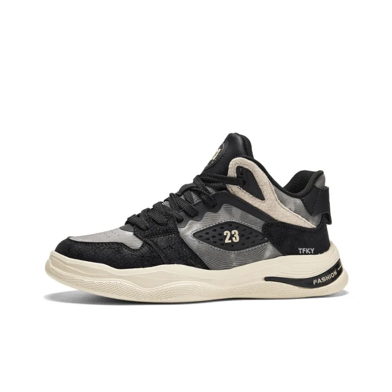 TFKY Thicker Bottom Increases Cushioned Slip-Resistant Breathable Casual Shoes Men's-5
