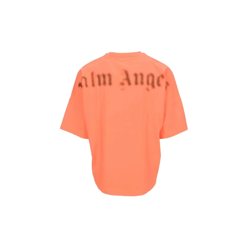 PALM ANGELS Blurred Logo Oversized T Shirt-1