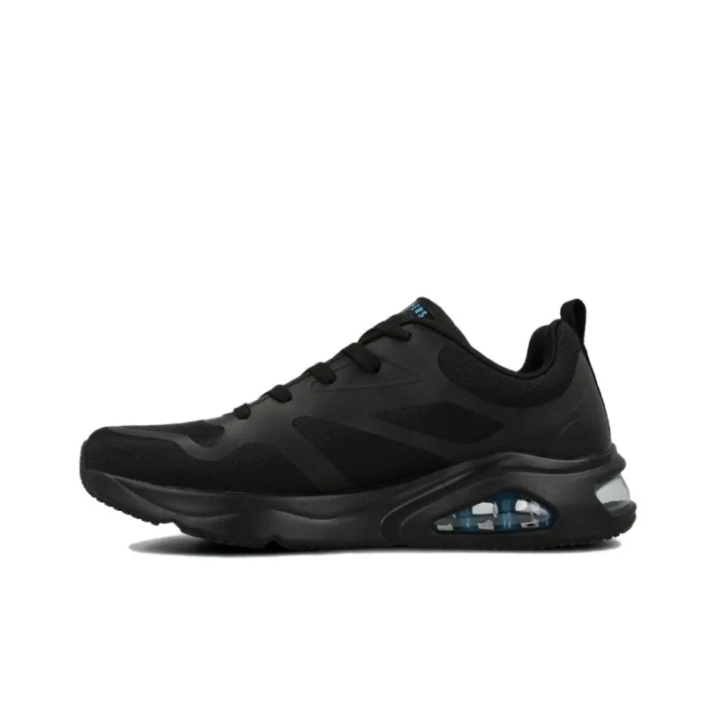 Skechers Street Abrasion Resistant Breathable Low Top Air Cushion Casual Running Shoes Men's Black-0