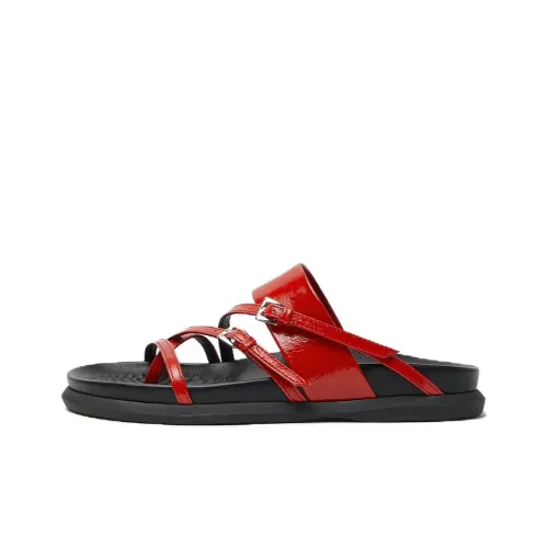 MIISTA Slide Slippers Women's Red