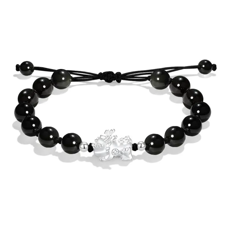 Master Kim Obsidian Bracelets Unisex-2