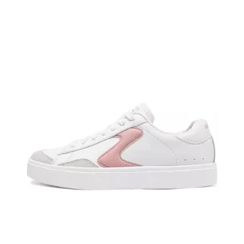 Skechers Court Classics Cushioning Breathable Support Low Top Skateboard Shoes Women's White Pink