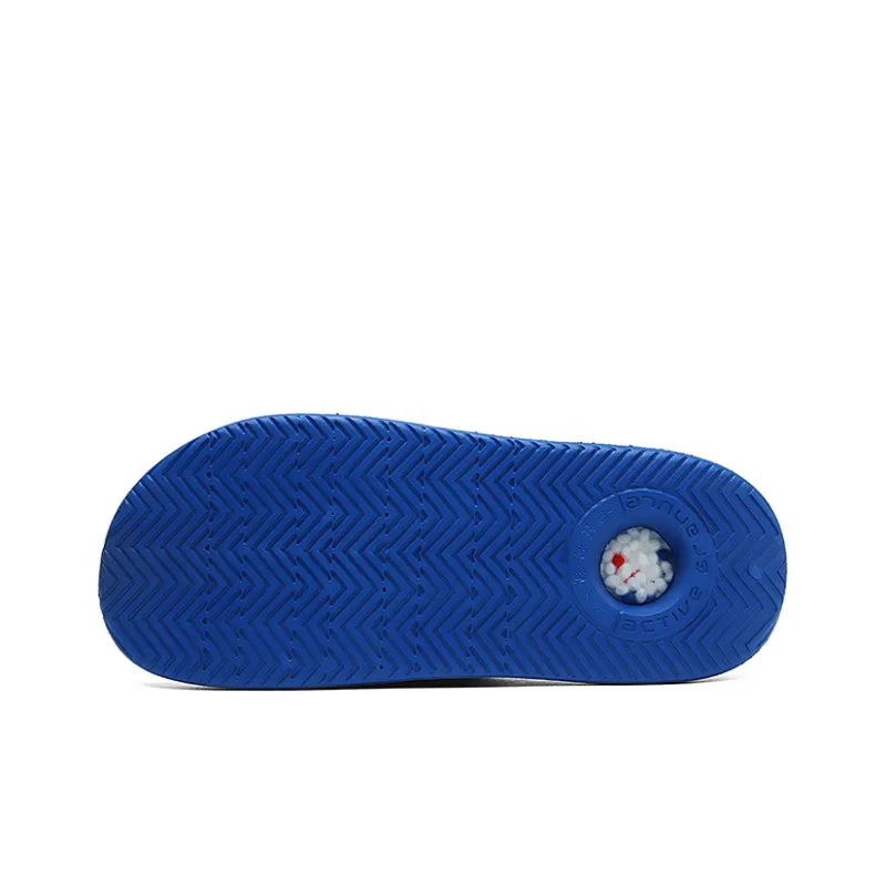 IVERSON Slip Resistant Abrasion Resistant Slide Slippers Unisex Blue-5
