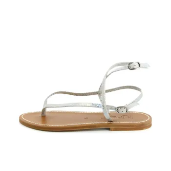 K Jacques St Tropez Strap Sandals Women's Silver