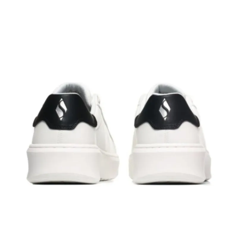 Skechers Street Cushioning Wear Resistant Low Top Skateboard Shoes Men's White-4