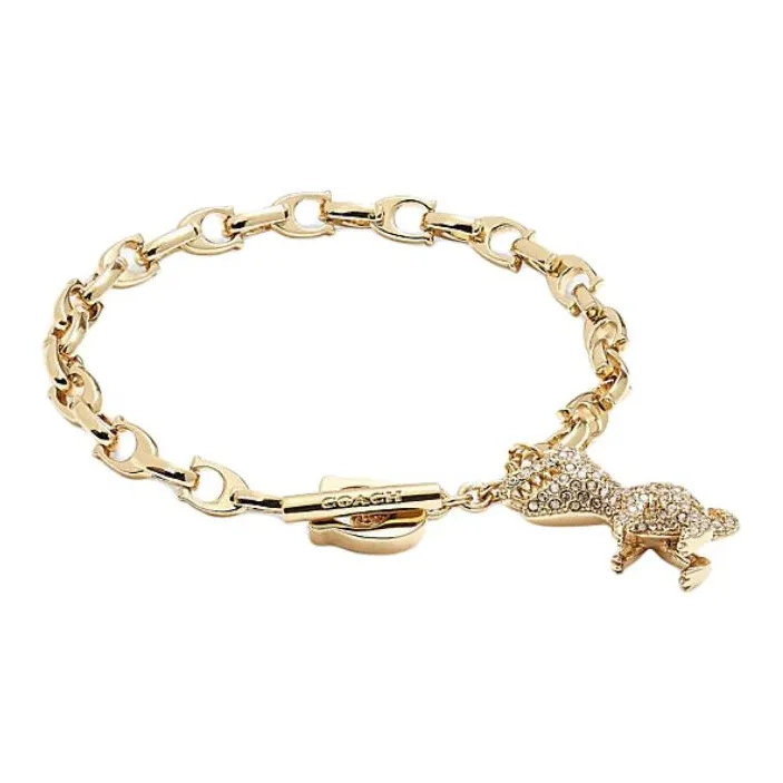 COACH Copper Bracelets Unisex Gold-0