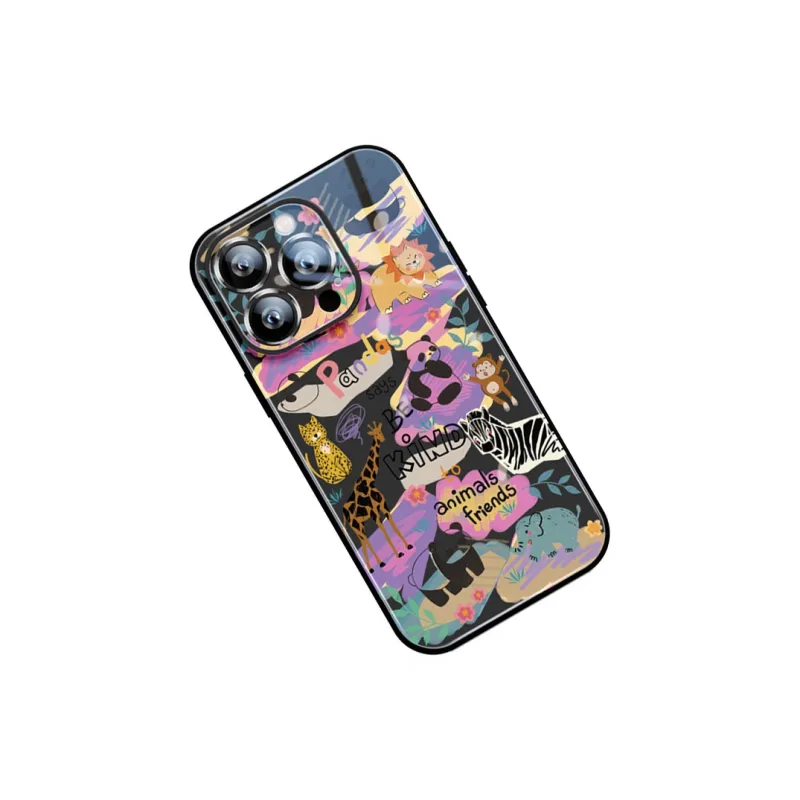 Sen Dog Glass Material Phone Cases Applicable To IPhone15Promax/Pro/Plus/14/13/12 Original Design Artistic-13