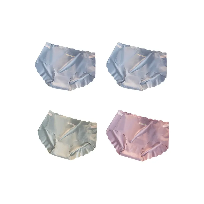 Flowers In Water Underpants Women's 4 Pack-17