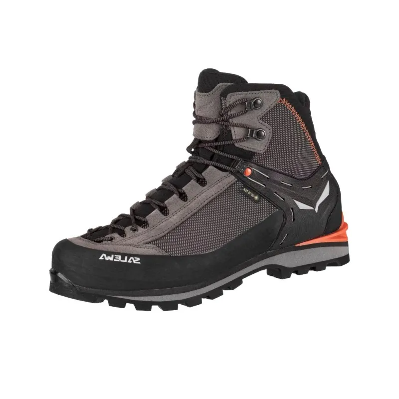 SALEWA CROW GORE TEX Wear resistant And Waterproof High Top Hiking Shoes Men's Brown-0