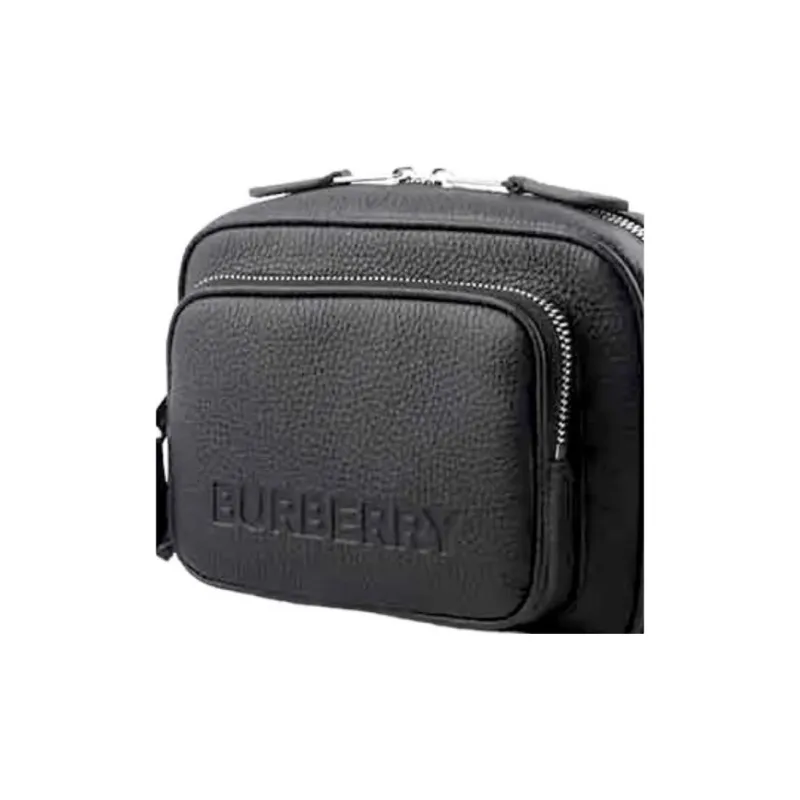 Burberry Leather Shoulder Bag, Crossbody Bag Women's Black-2
