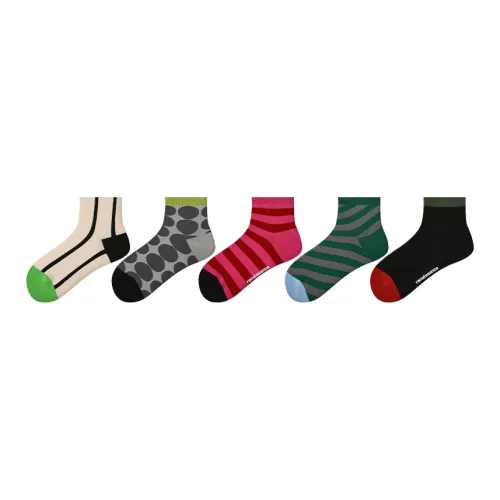 FENTENGCARE Ankle Socks Women's 5 Pack Gravity Time Lag