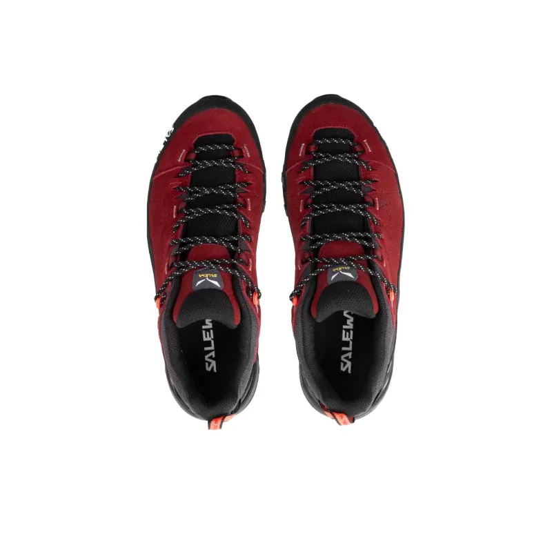 SALEWA Cushioned Anti-Slip And Wear-Resistant Lightweight Low-Top Trekking Shoes Women's Red Black-3
