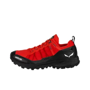 SALEWA PEDROC POWERTEX Wear-Resistant Waterproof Breathable And Lightweight Low-Top Trekking Shoes Women's Red Black