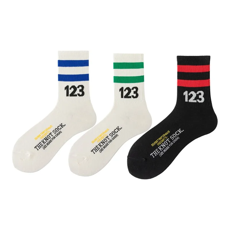 Xiangdada Mid Calf Socks Women's 3 Pack-2