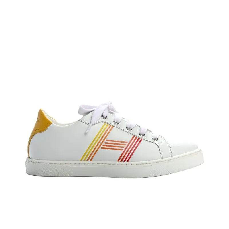 HERMES Avantage Low-Top Skateboard Shoes Women's White-1