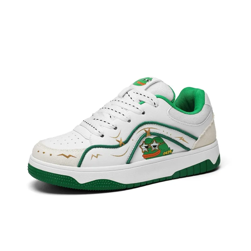 Pepe The Frog Low Top Skateboard Shoes Unisex-18