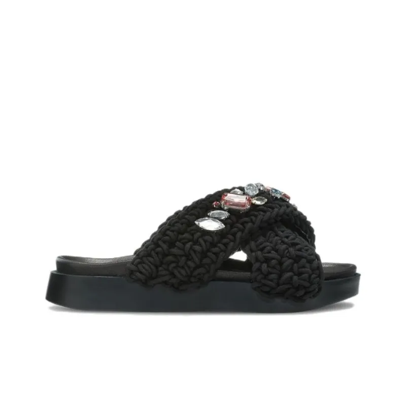 Inuikii Slide Slippers Women's Black-1